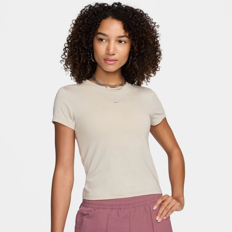 Γυναικείο T-Shirt Εκρού - Nike Sportswear Chill Knit