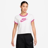 Γυναικείο T-Shirt Λευκό - Nike Sportswear Graphic Ringer Εικόνα 