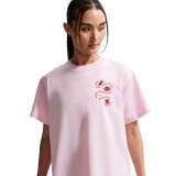 Women's T-Shirt Pink - Nike Sportswear Classic Image 