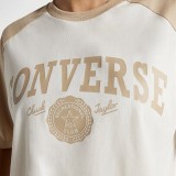 Γυναικείο T-Shirt Εκρού - Converse Retro Cropped Εικόνα 1