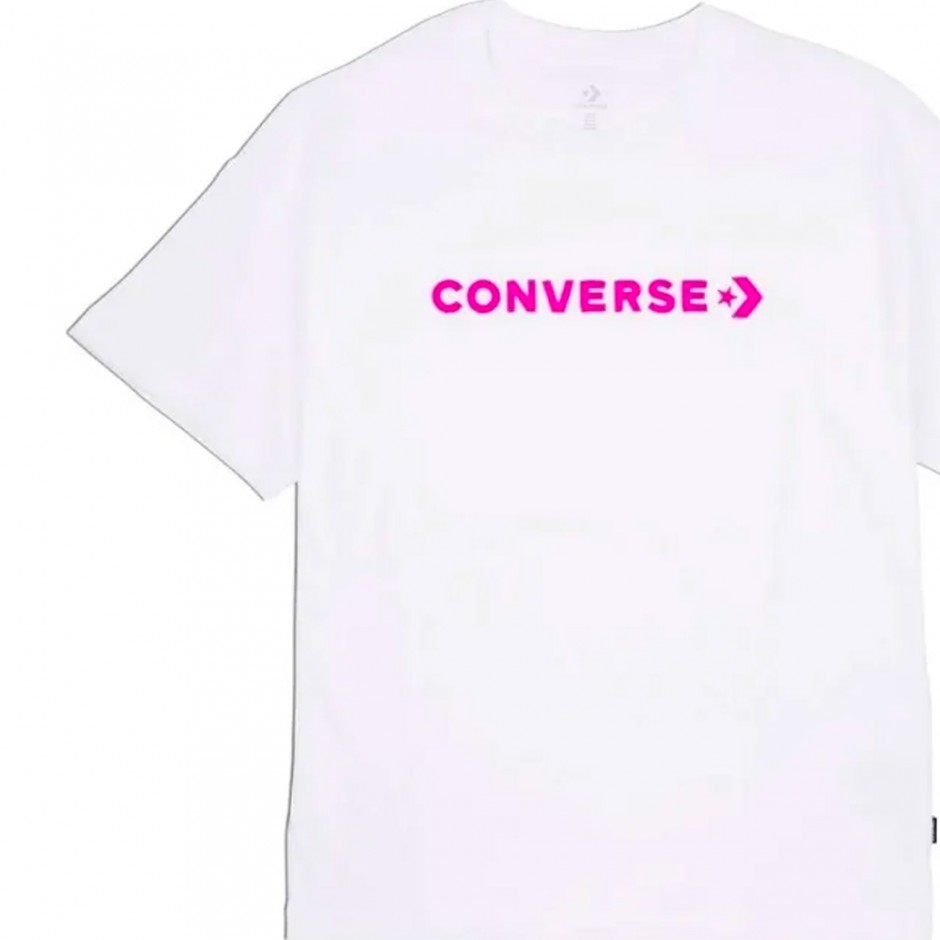 Γυναικείο T-Shirt Λευκό - Converse Oversized Wordmark