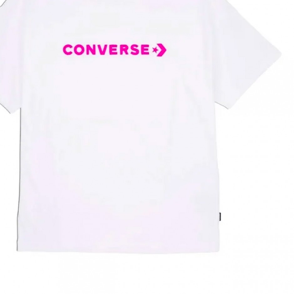 Γυναικείο T-Shirt Λευκό - Converse Oversized Wordmark