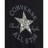 Γυναικείο T-Shirt Μαύρο - Converse Floral Chuck Taylor Εικόνα 1