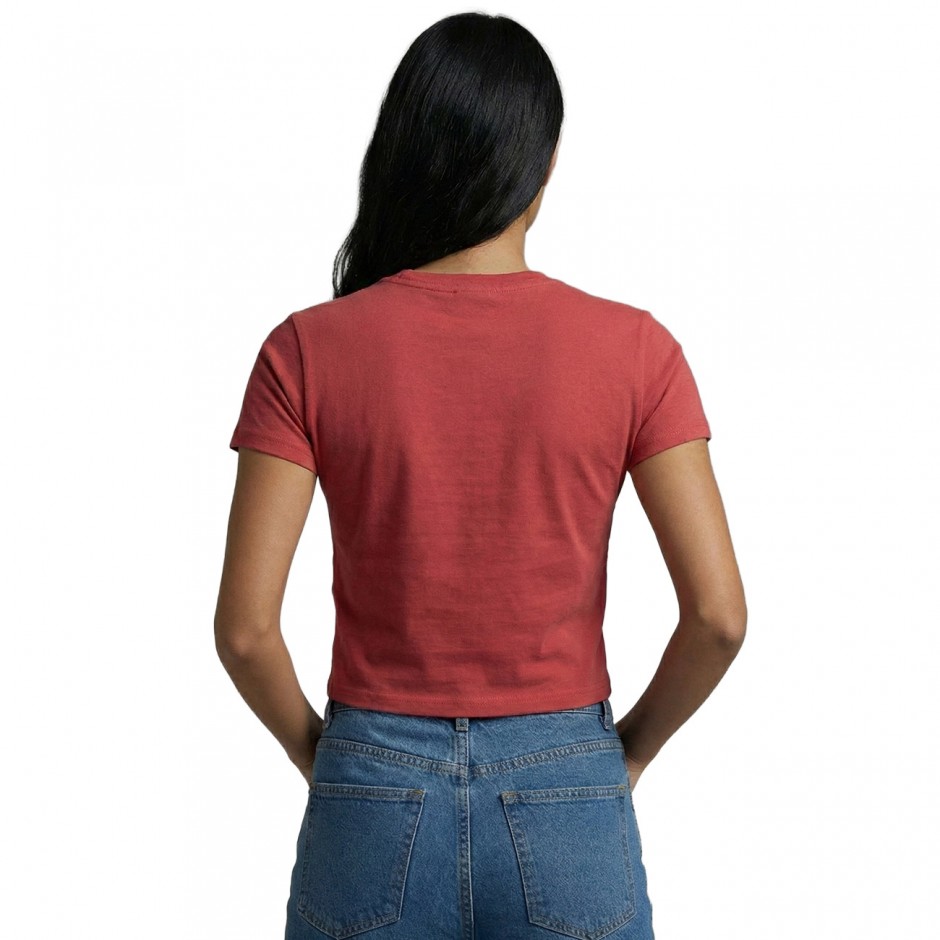 Women's T-Shirt Red - Dickies Loose Wave