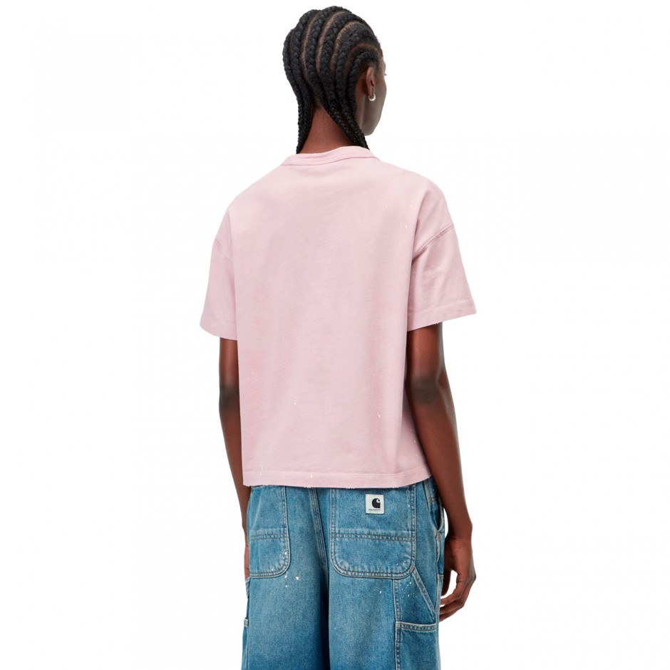 Women's T-Shirt Pink - Carhartt WIP W' S/S Painter