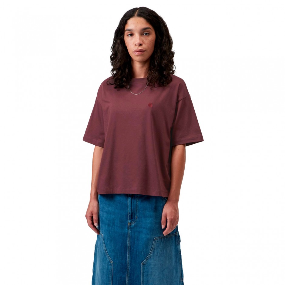 CARHARTT WIP W' S/S CHESTER T-SHIRT I030656-826XX Μπορντό