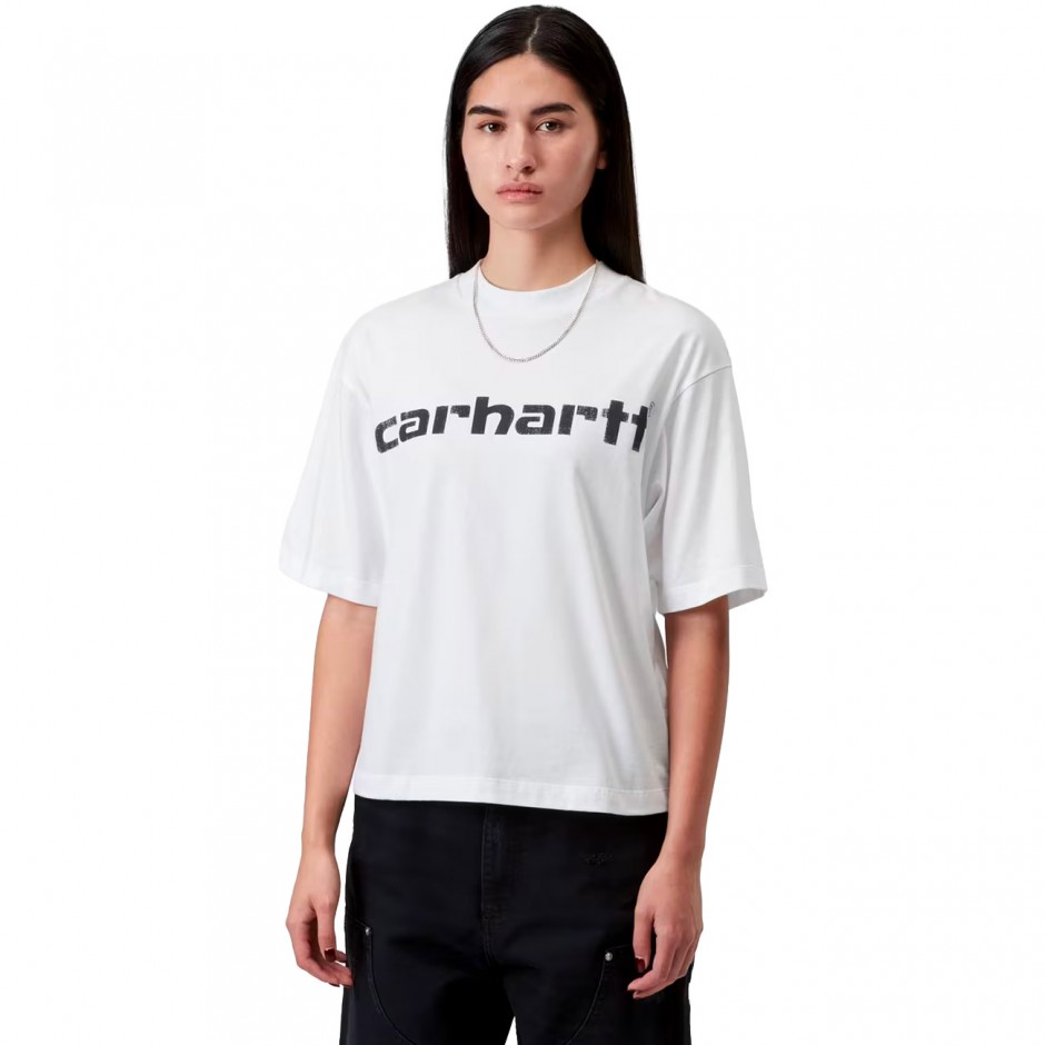 CARHARTT WIP W S/S ARCHIVE SCRIPT T-SHIRT I036042-02XX White