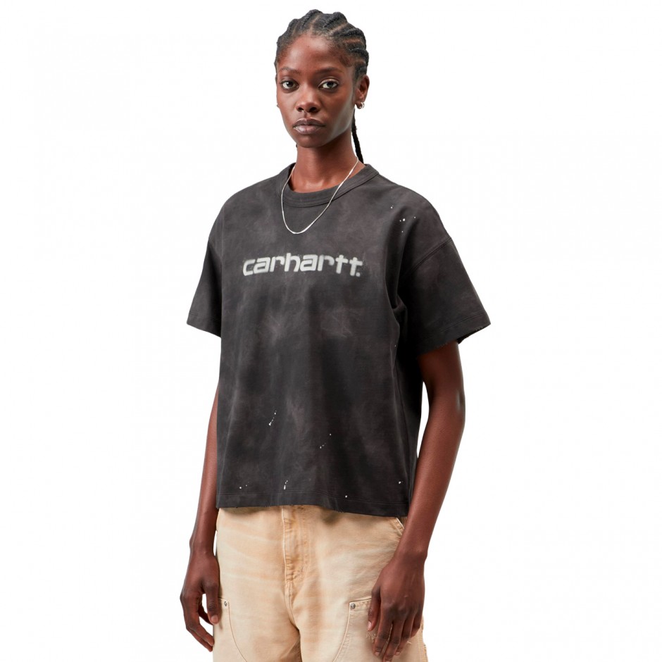 Women's T-Shirt Black - Carhartt WIP W' S/S Painter