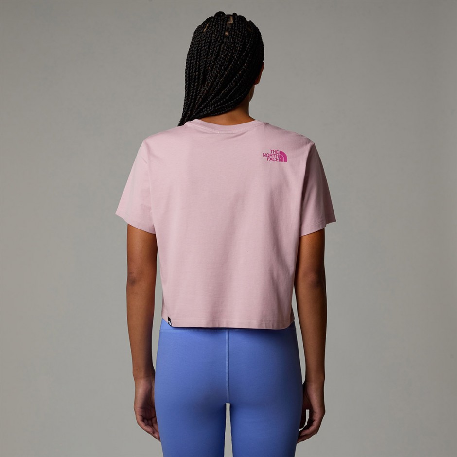 THE NORTH FACE EASY RELAXED CROPPED TEE NF0A8A6HA1O-A1O Pink