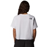 THE NORTH FACE W SS EASY RELAXED CROPPED TEE NF0A8A6HFN4-FN4 White Image 0