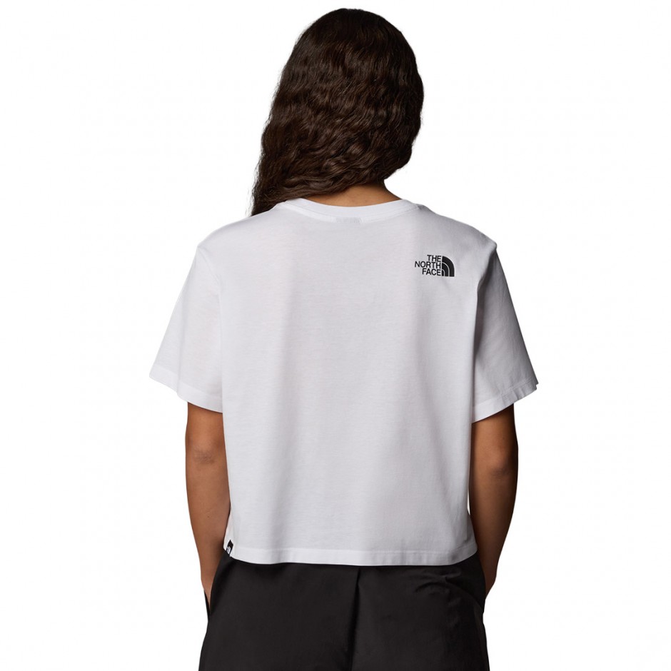 THE NORTH FACE W SS EASY RELAXED CROPPED TEE NF0A8A6HFN4-FN4 White