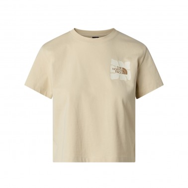 Women's T-Shirt Ecru - The North Face Sun Regular Graphic
