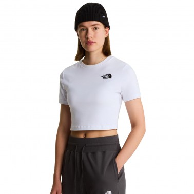 Women's T-Shirt White - The North Face Cropped 