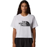 THE NORTH FACE W SS EASY RELAXED CROPPED TEE NF0A8A6HFN4-FN4 White Image 