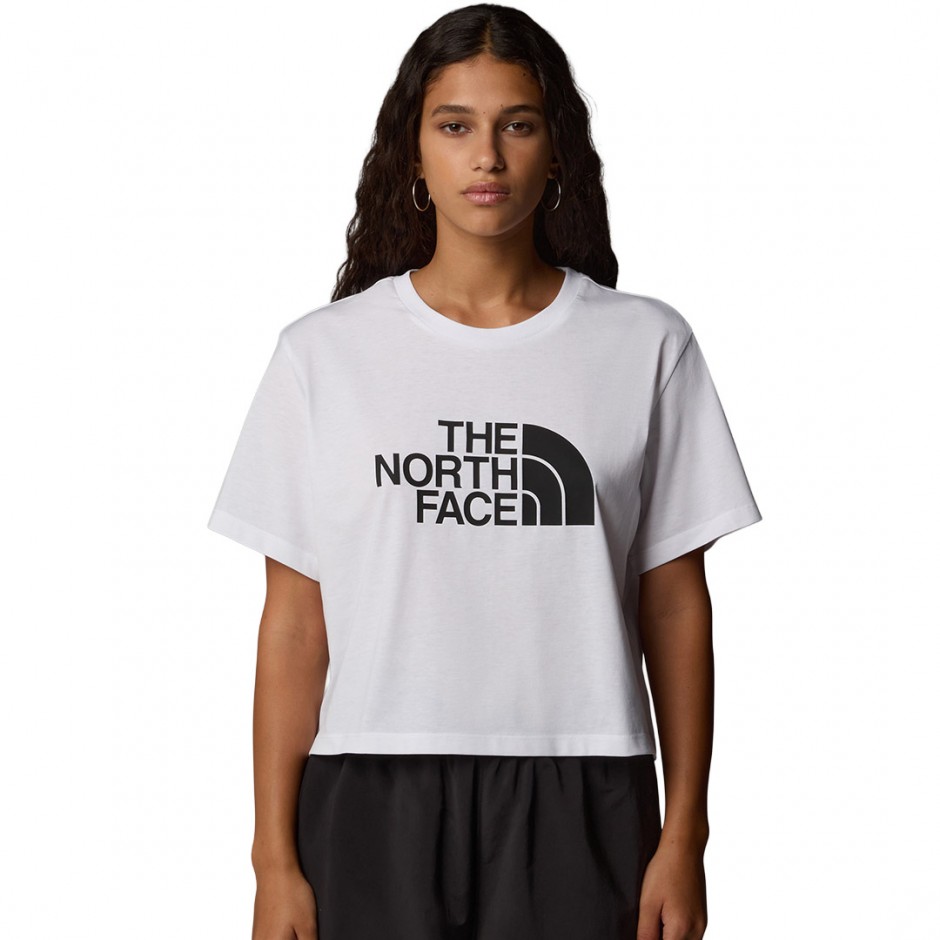 THE NORTH FACE W SS EASY RELAXED CROPPED TEE NF0A8A6HFN4-FN4 White