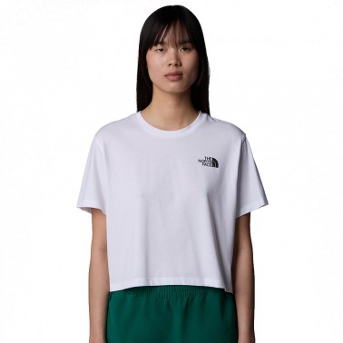 THE NORTH FACE SIMPLE DOME CROPPED SLIM TEE NF0A87U4FN4-FN4 White