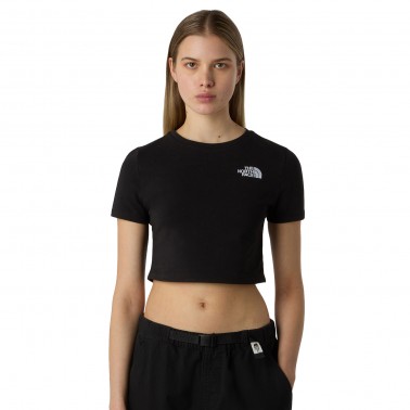Women's T-Shirt Black - The North Face Cropped