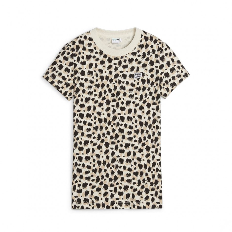 PUMA DOWNTOWN KITTEN SLIM TEE 624362-87 Ecru