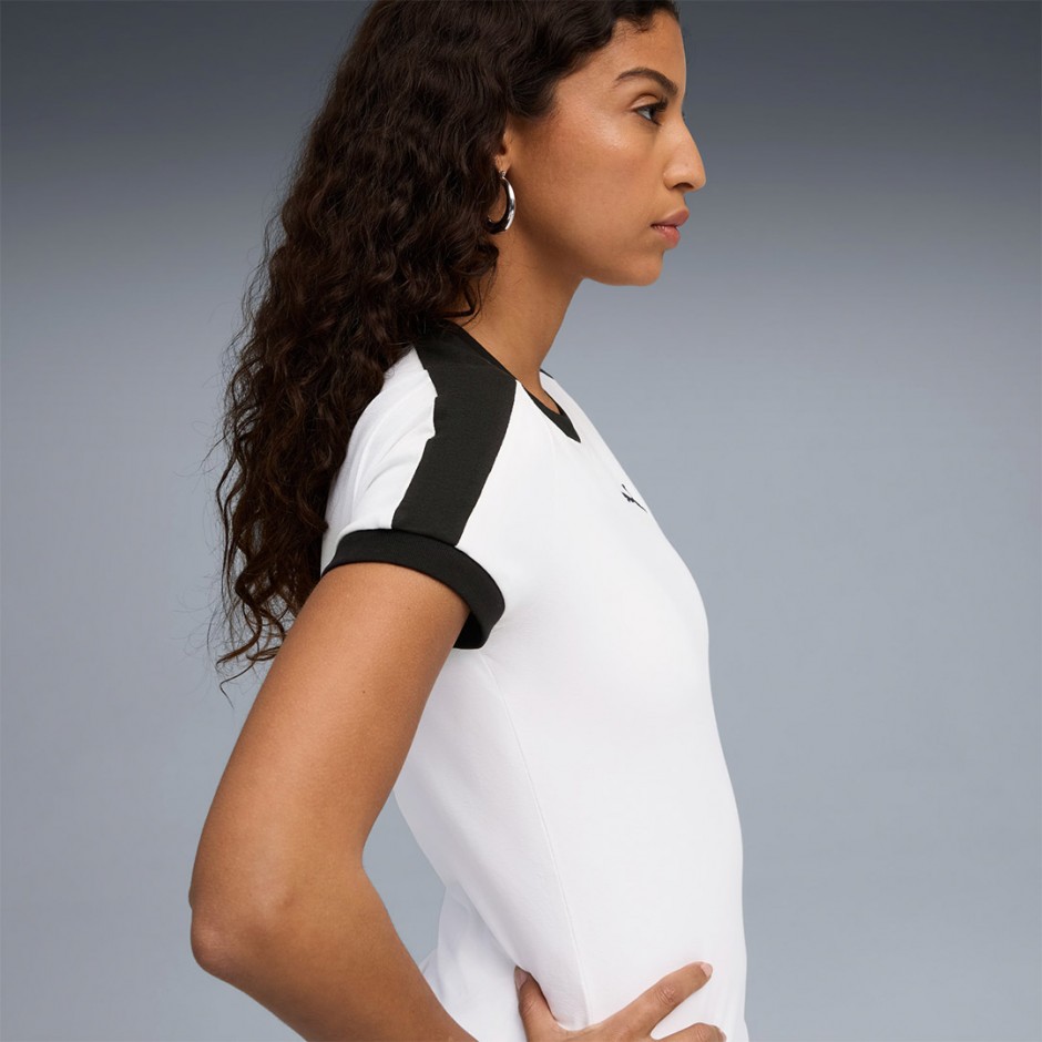 Γυναικείο T-Shirt Λευκό - PUMA T7 Slim