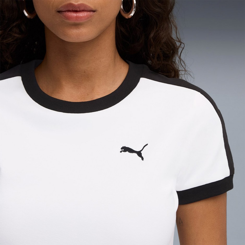 Γυναικείο T-Shirt Λευκό - PUMA T7 Slim