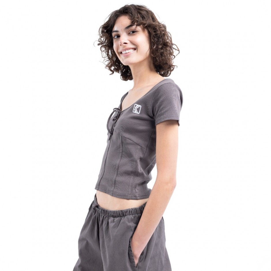 Γυναικείο T-Shirt Ανθρακί - Karl Kani Corset