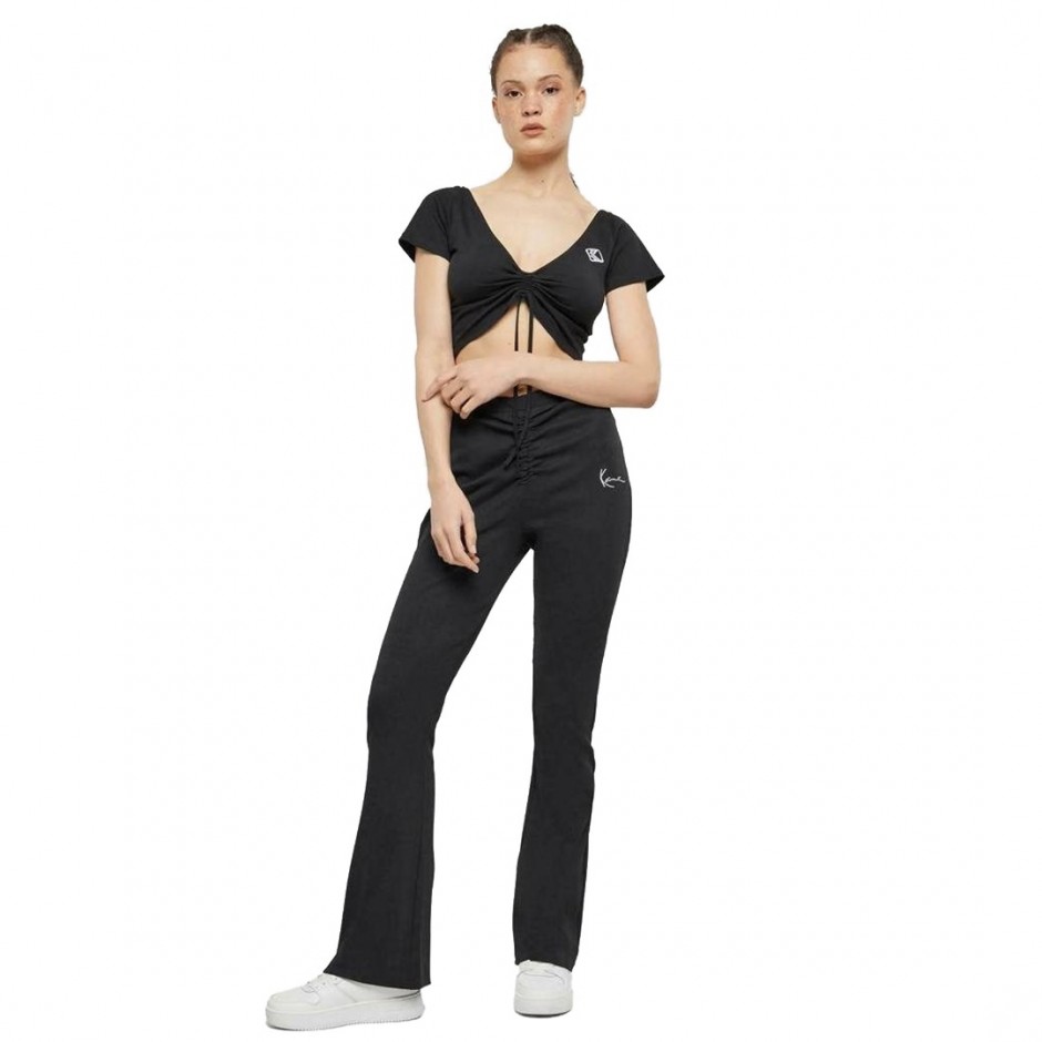 KARL KANI OG GATHERING CROP TEE KW241-041-3-BLACK Black