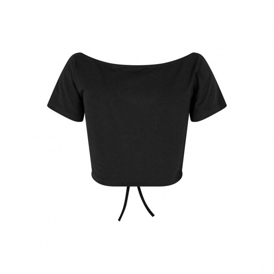 KARL KANI OG GATHERING CROP TEE KW241-041-3-BLACK Black
