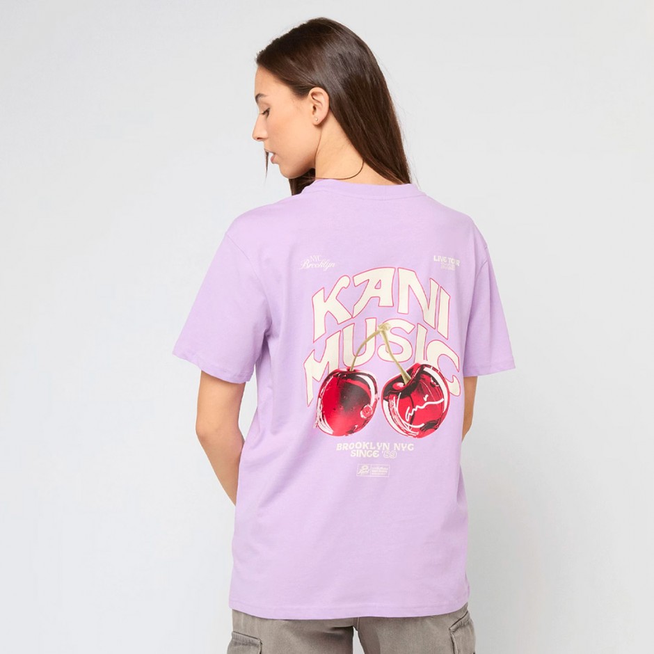 Γυναικείο T-Shirt Μωβ - Karl Kani Signature Cherry Print