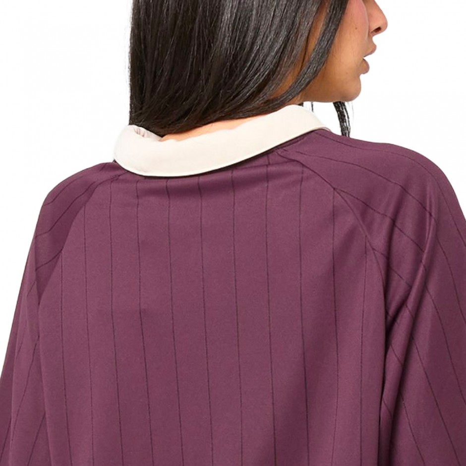 Women's T-Shirt Βordeaux - Karl Kani OG Shadow Pinstripe Soccer Jersey