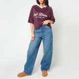 Women's T-Shirt Βordeaux - Karl Kani OG Shadow Pinstripe Soccer Jersey Image 1
