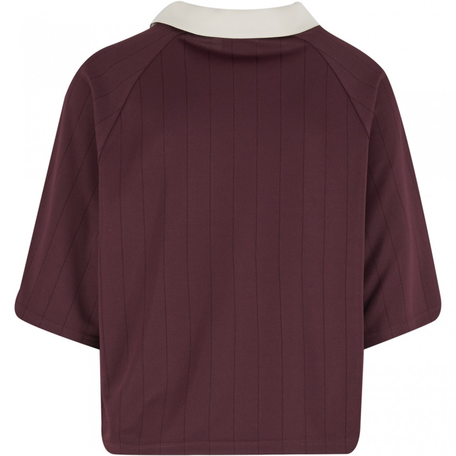 Women's T-Shirt Βordeaux - Karl Kani OG Shadow Pinstripe Soccer Jersey
