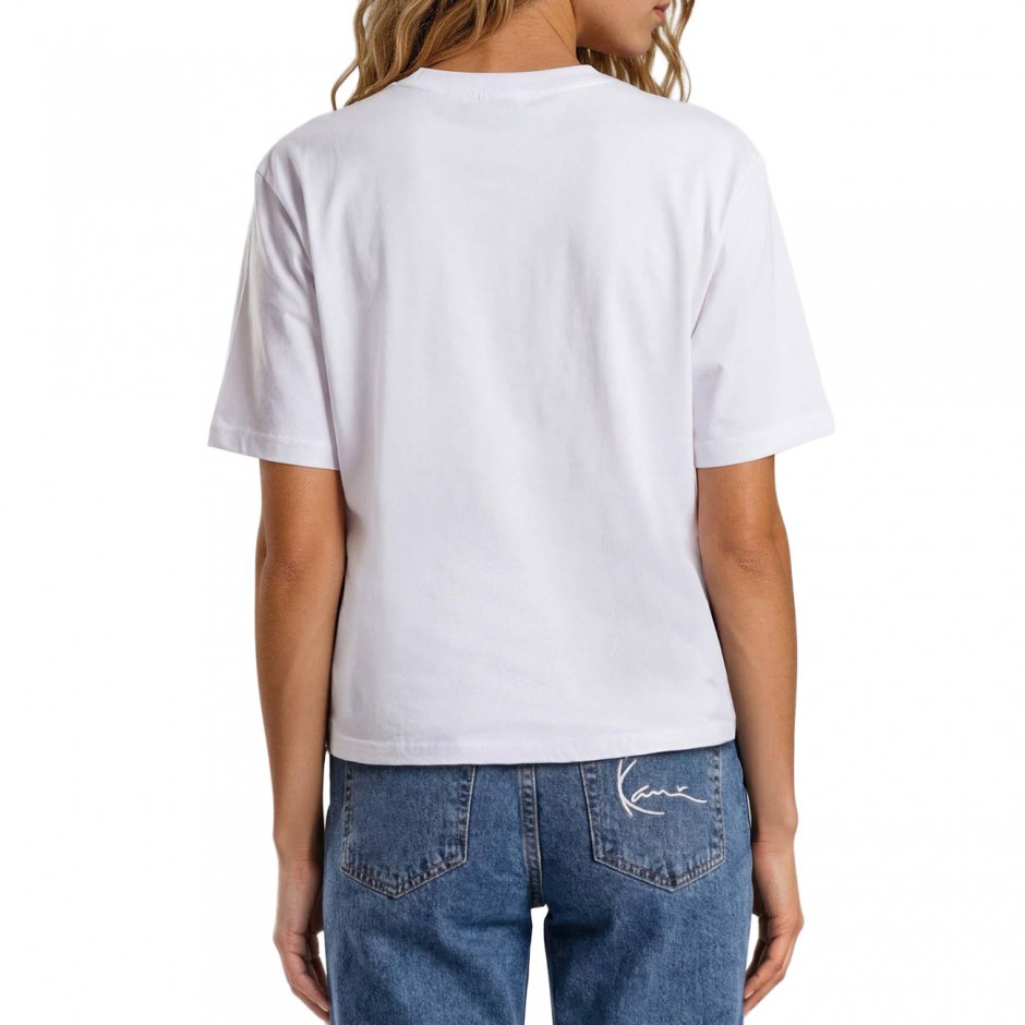 KARL KANI KK COLLEGE OVERSIZED T-SHIRT KW263-002-2-WHITE White