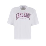 KARL KANI KK COLLEGE OVERSIZED T-SHIRT KW263-002-2-WHITE White Image 1