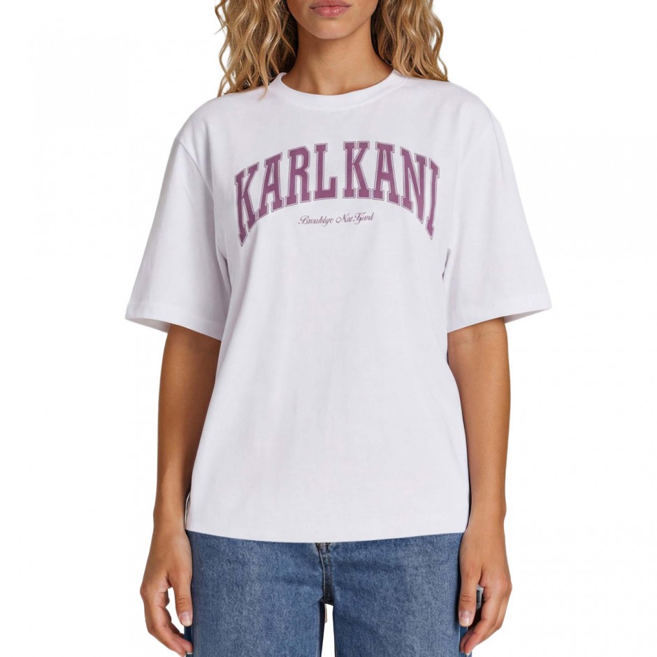 KARL KANI KK COLLEGE OVERSIZED T-SHIRT KW263-002-2-WHITE White