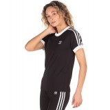 adidas Originals 3-STRIPES TEE ED7482 Μαύρο Εικόνα 