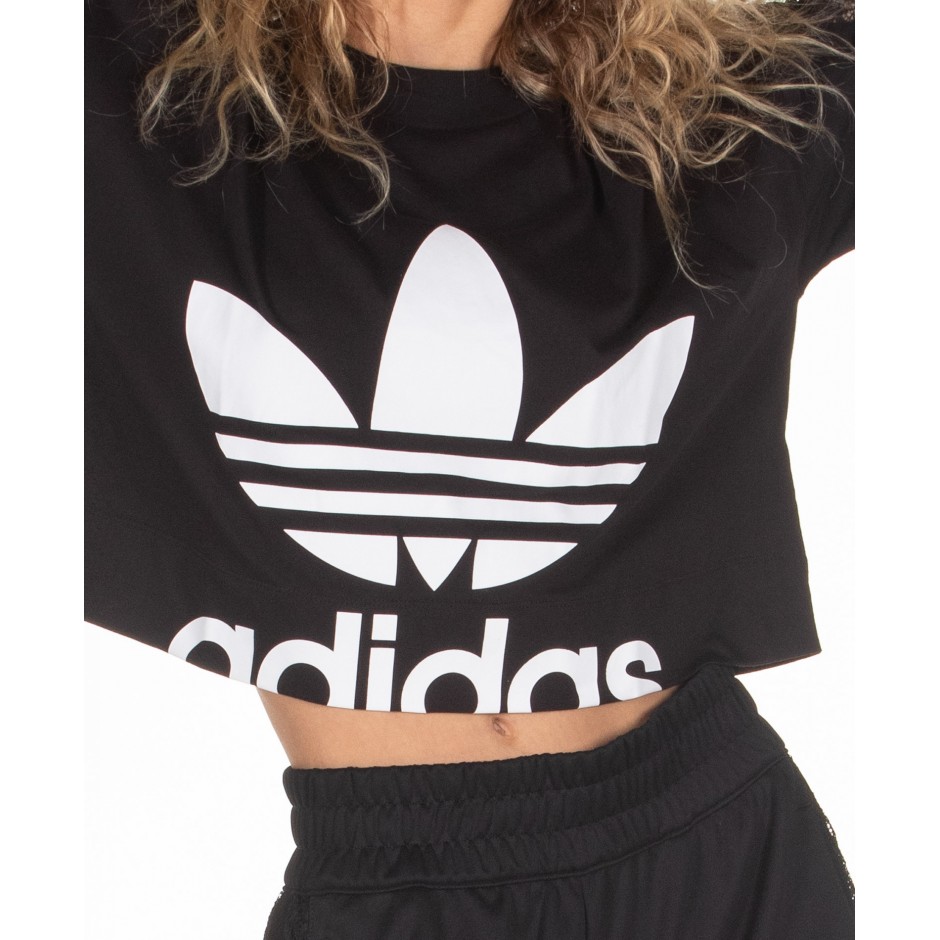 adidas Originals CROPPED LACE TEE FM1738 Black