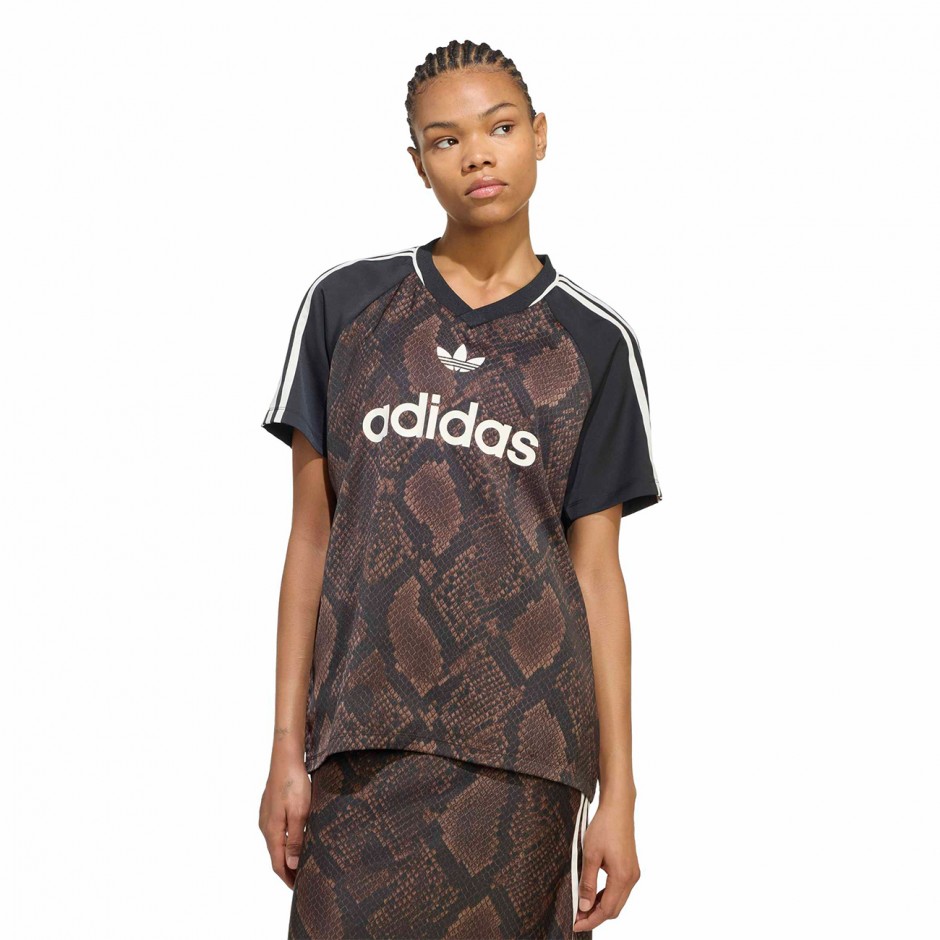 Women's Jersey Brown - adidas Originals Satin Snake Print 