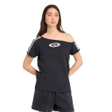 adidas Originals OFFSHOULDER TEE KC8796 Black Image 