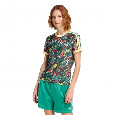 Γυναικείο T-Shirt Πολύχρωμο - adidas Originals x Liberty London 3-Stripes