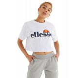 ELLESSE ALBERTA CROP T-SHIRT SGS04484-908 Λευκό