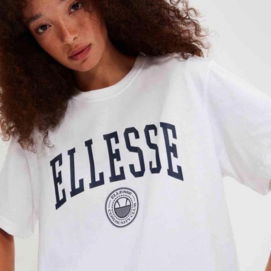 Γυναικείο T-Shirt Λευκό - Ellesse Community Club Neri