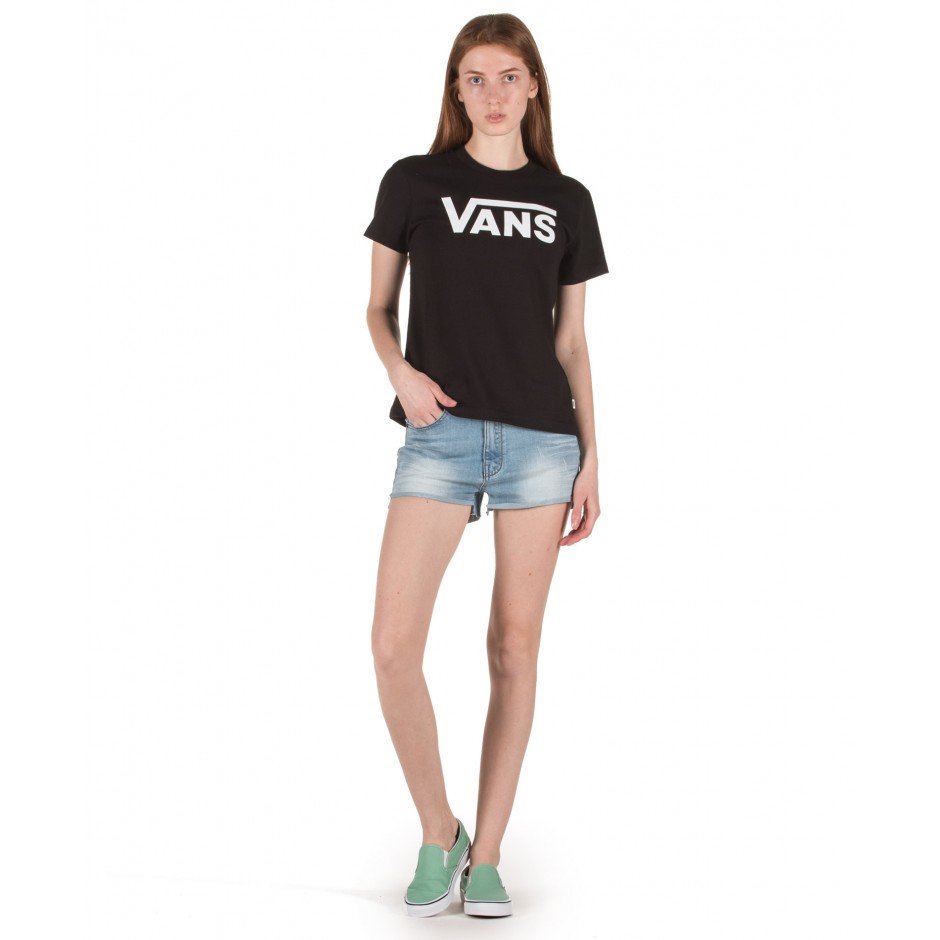 Γυναικείο T-Shirt Μαύρο - Vans Flying V