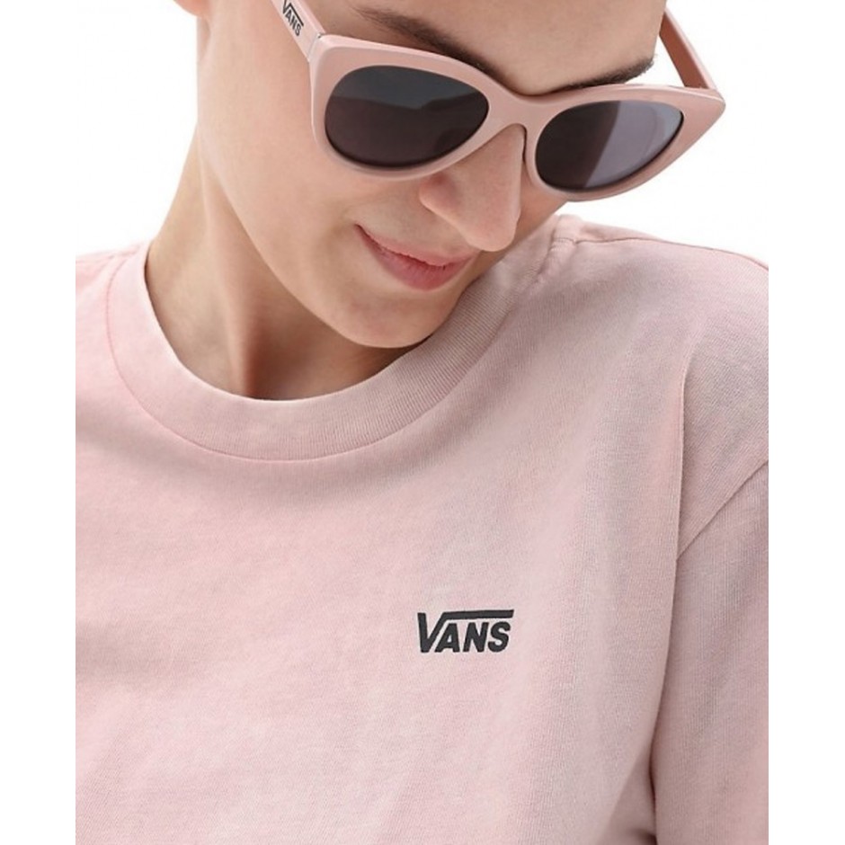 VANS WM JUNIOR V WASH KNOT TEE ROSE Ροζ