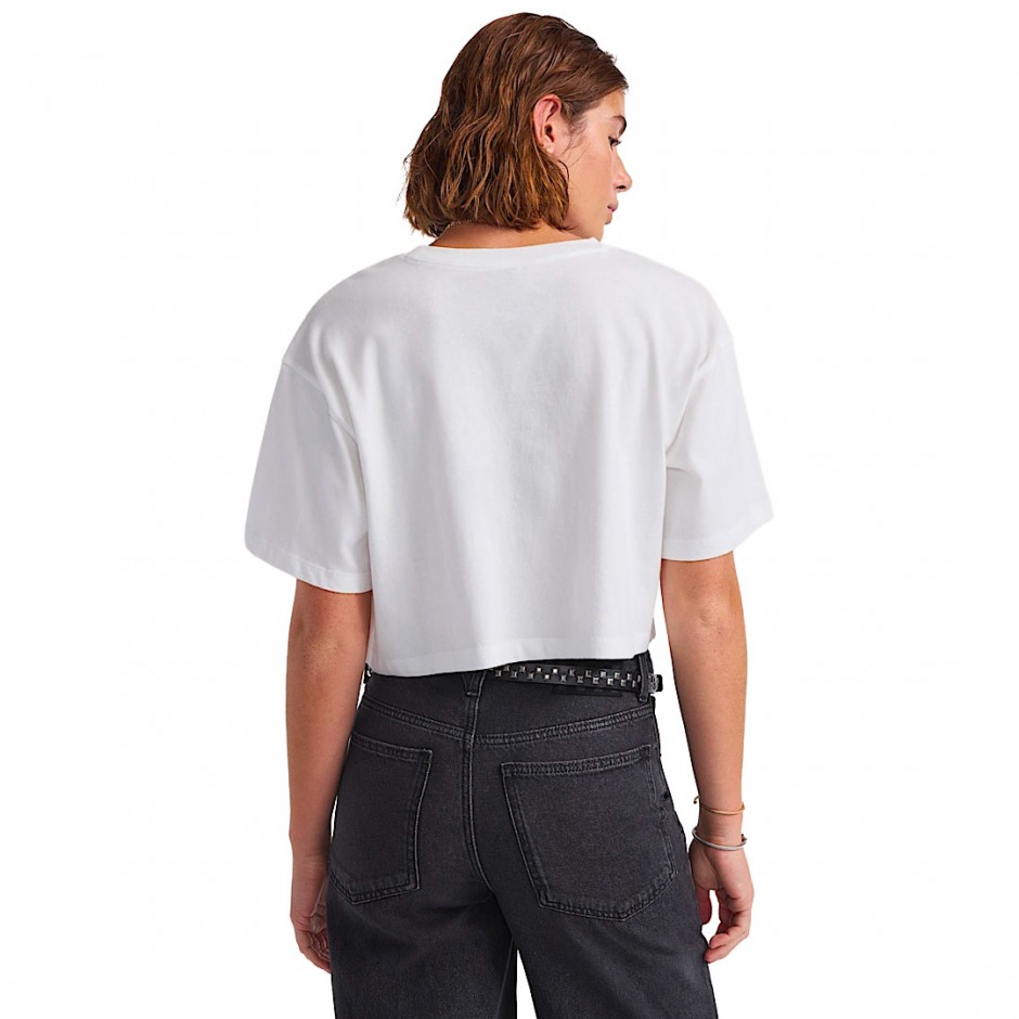 Γυναικείο T-Shirt Λευκό - Vans Rhythm Relaxed Crop