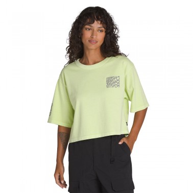 VANS MTE BIG CYPRESS BOXY SHORT TEE VN000M7FCLH-CLH Lime