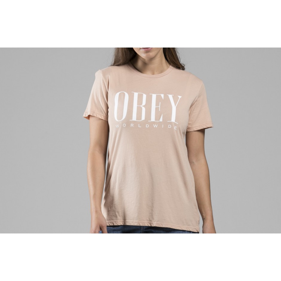 OBEY CHESS KING DRIFTER CLASSIC TEE 264711403-NUD Pink