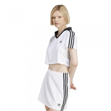 adidas Originals V-NECK POLO JD2608 White