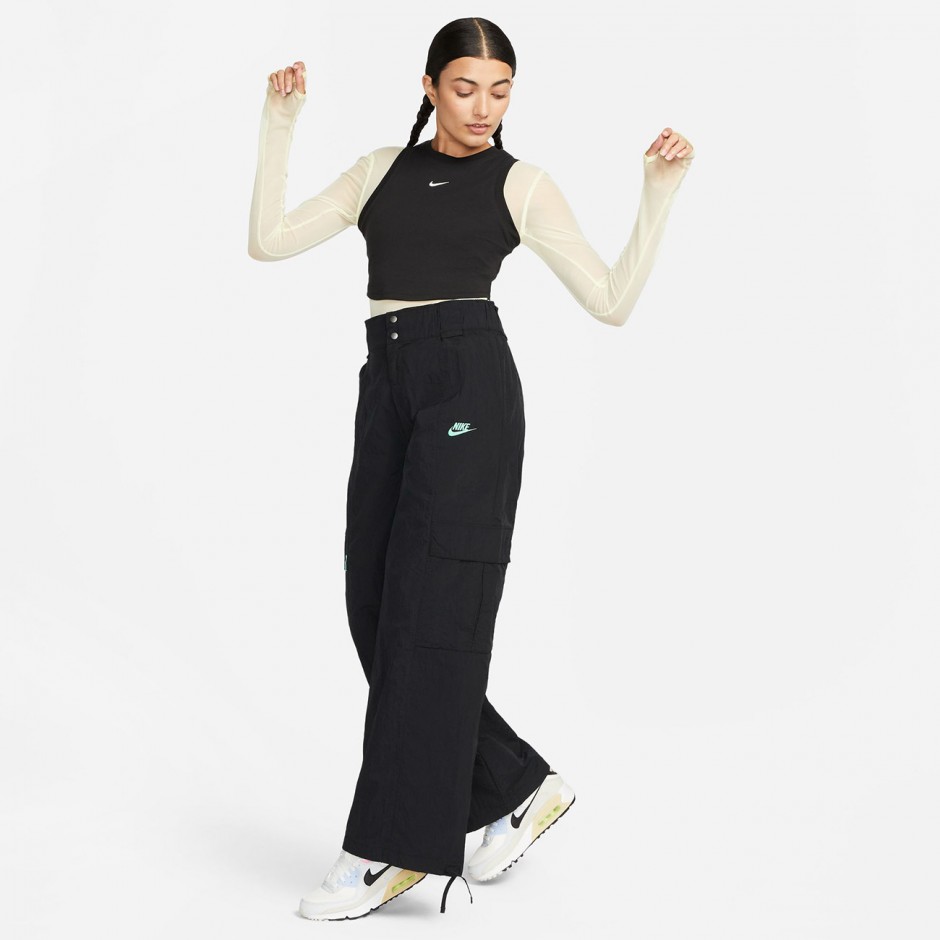 Γυναικεία Αμάνικη Μπλούζα Μαύρη - Nike Sportswear Chill Knit