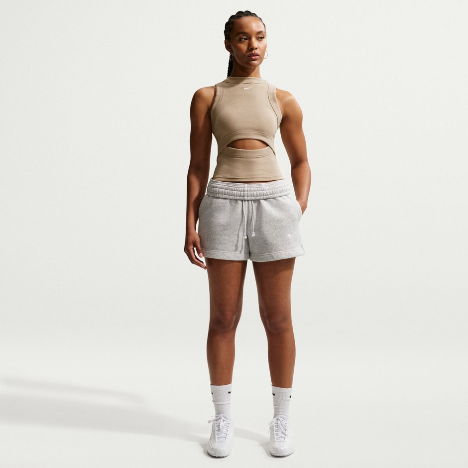 Women's Tank Top Beige - Nike Sportswear Chill Knit