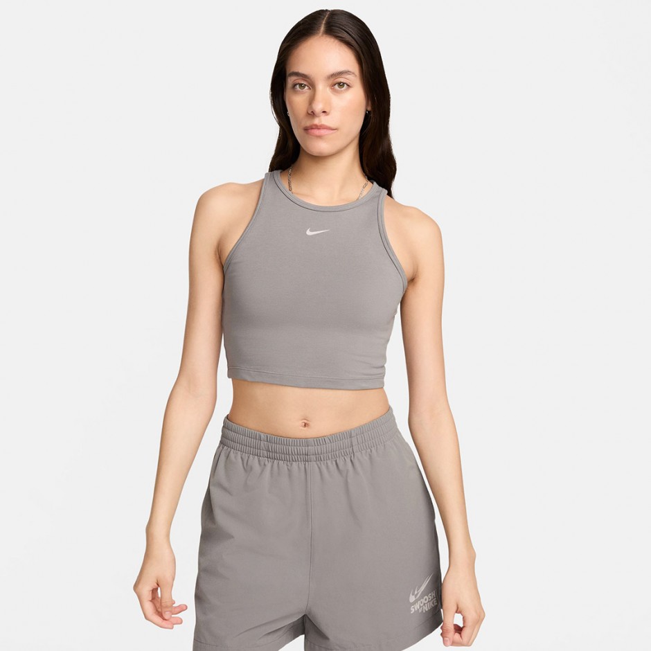 Γυναικεία Αμάνικη Μπλούζα Γκρι - Nike Sportswear 